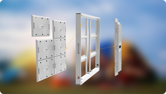 Modular design of Retop LED display